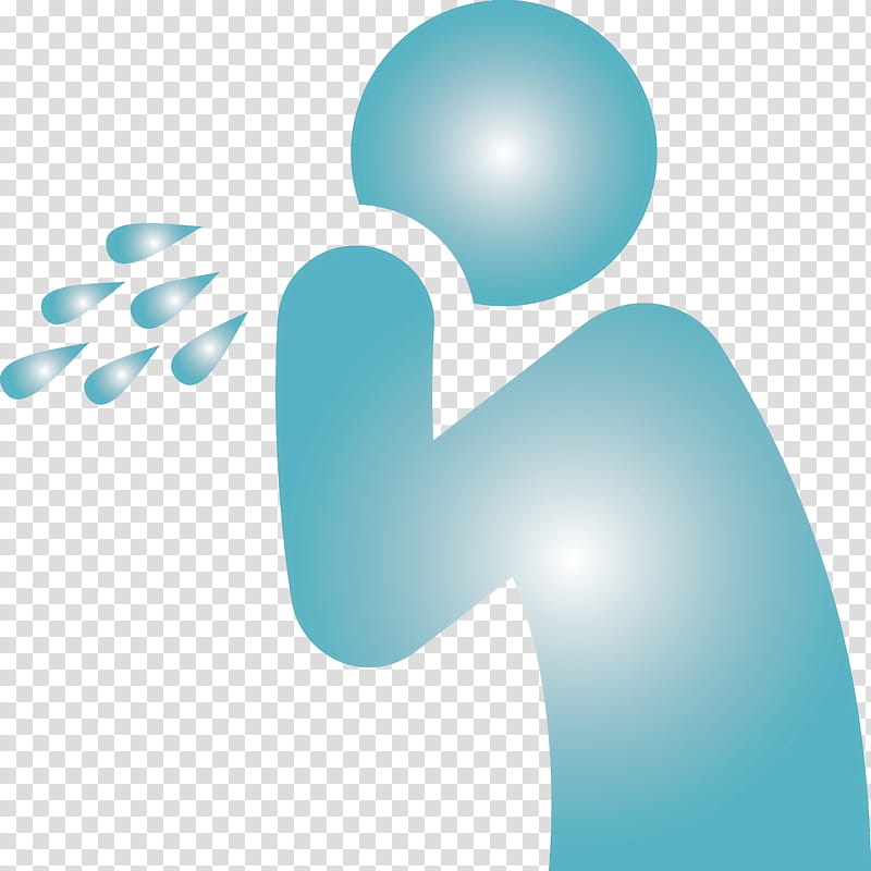 cough illness flu, COVID, Blue, Turquoise, Aqua, Logo transparent background PNG clipart