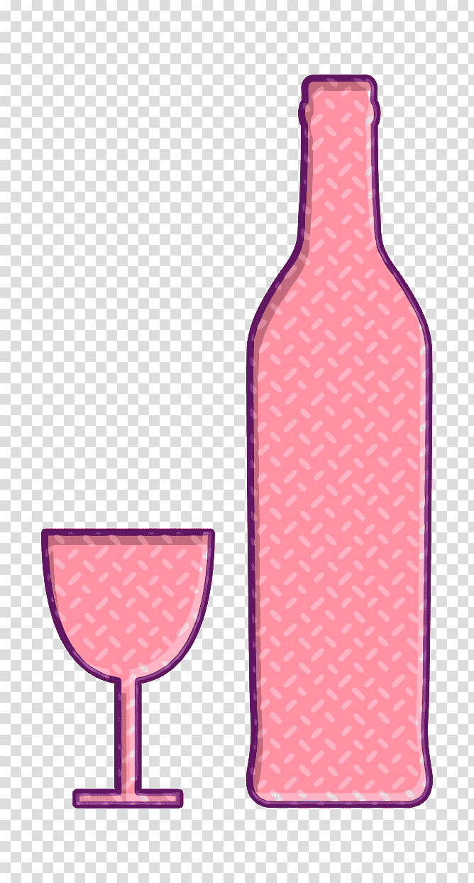 Restaurant icon food icon Bottle and glass shapes icon, Wine Icon, Glass Bottle, Wine Bottle transparent background PNG clipart
