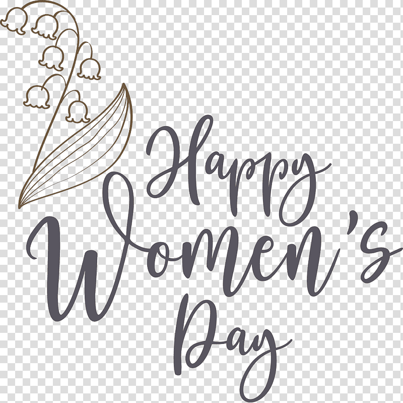 Happy Womens Day International Womens Day Womens day, Calligraphy, Logo, Handwriting, Black And White M, Meter, Line transparent background PNG clipart