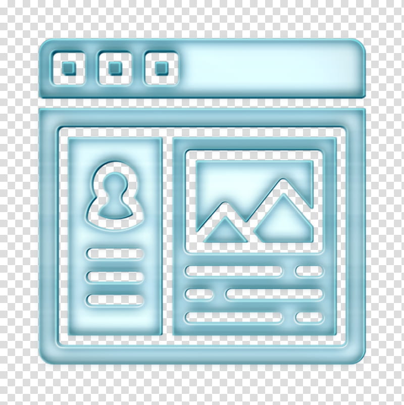 User Interface Vol 3 icon Portfolio icon, Line, Square transparent background PNG clipart