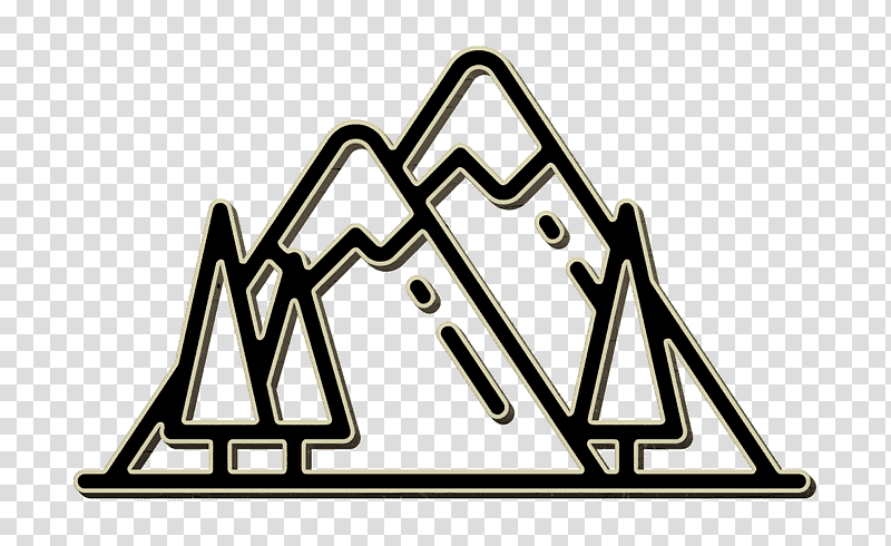 Mountains icon Holiday travelling icon Mountain icon, Logo, Symbol transparent background PNG clipart