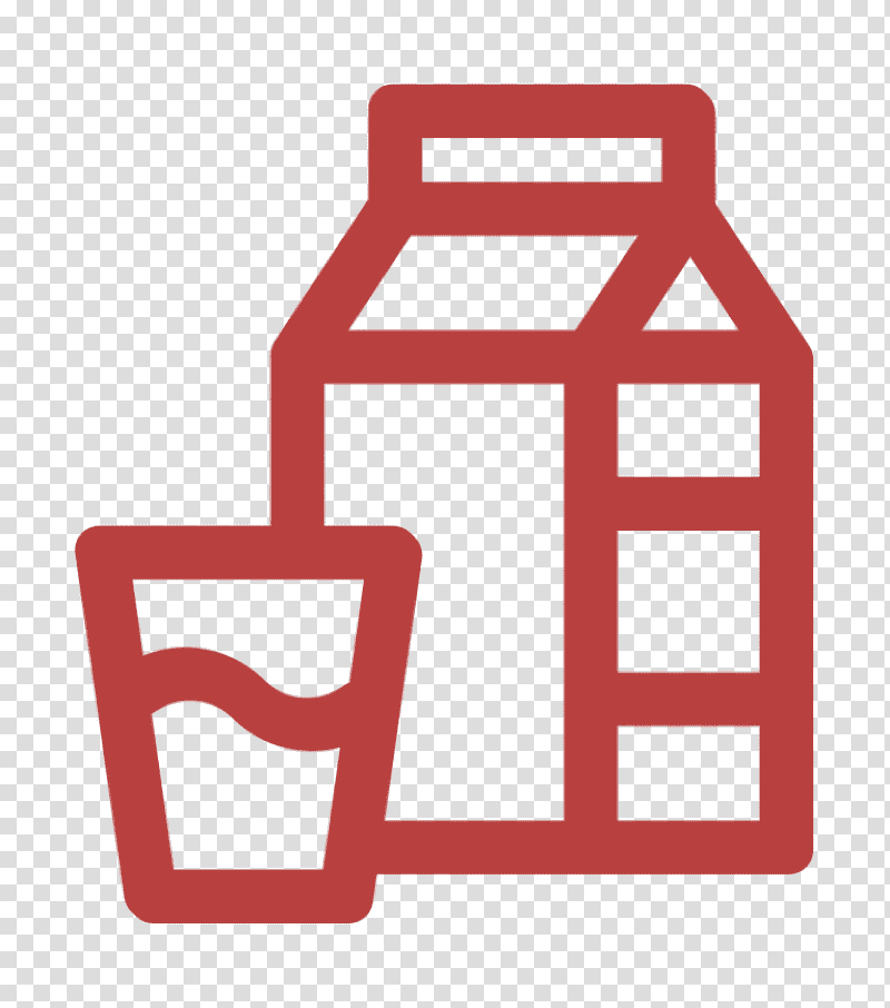 Milk icon Bakery icon Bottle icon, red letter r, Coconut Milk transparent background PNG clipart