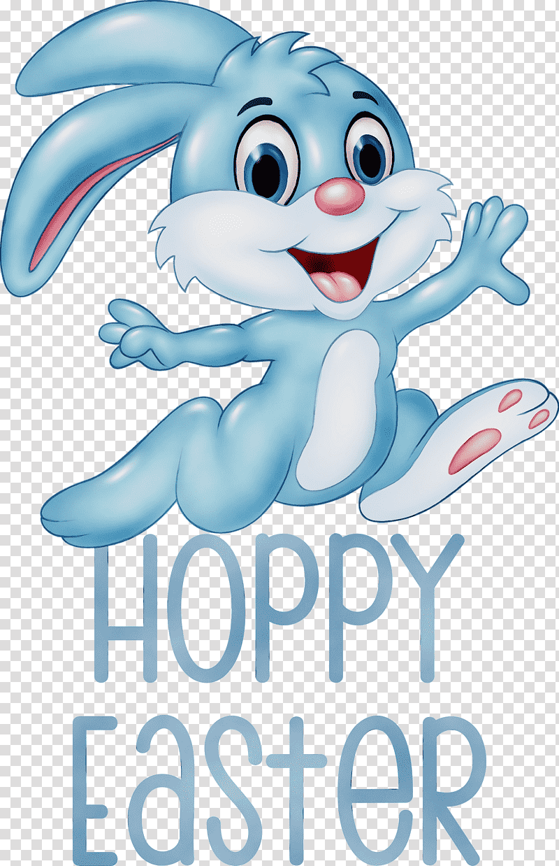 rabbit cartoon european rabbit thumper, Hoppy Easter, Easter Day, Happy Easter, Watercolor, Paint, Wet Ink transparent background PNG clipart