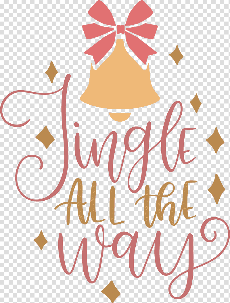 Jingle All The Way Christmas, Christmas , Logo, Text, Silhouette transparent background PNG clipart