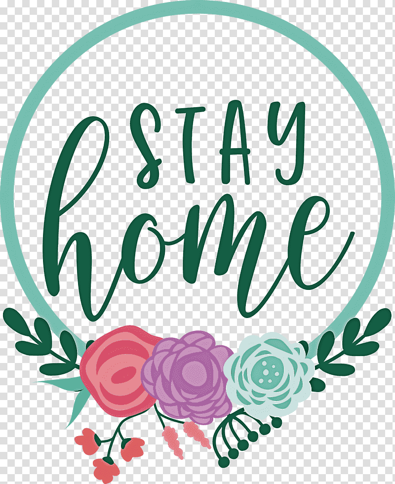 STAY HOME, Cameo Silhouette, Caluya Design, Cricut, Floral Design, Logo, Creativity transparent background PNG clipart