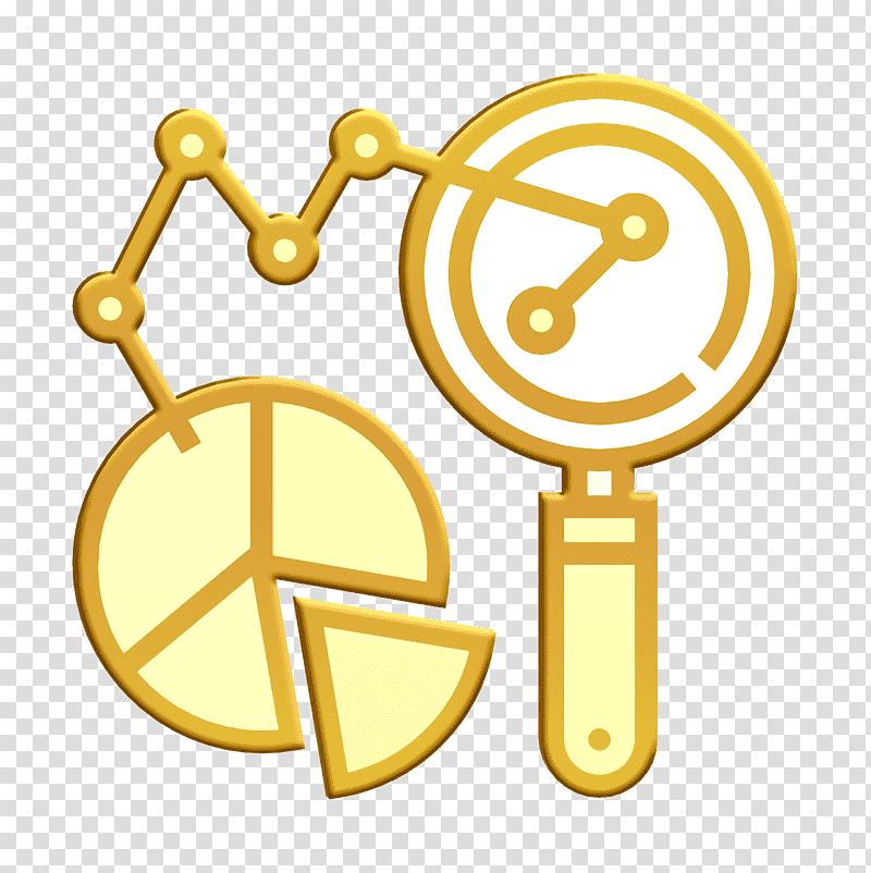 Predictive chart icon Data Analytic icon, Gold, Symbol, Chemical Symbol, Yellow, Meter, Science transparent background PNG clipart