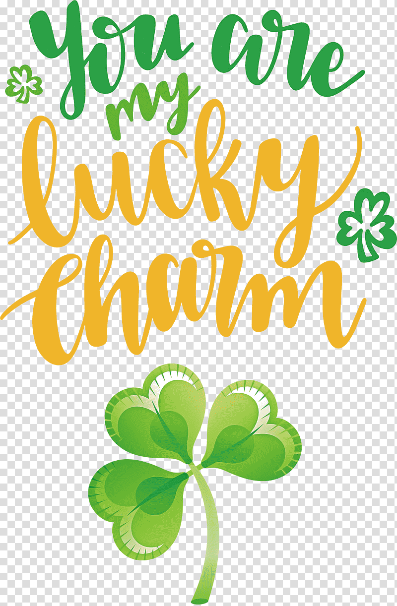 You Are My Lucky Charm St Patricks Day Saint Patrick, Leaf, Plant Stem, Meter, Flower, Shamrock, Clover transparent background PNG clipart