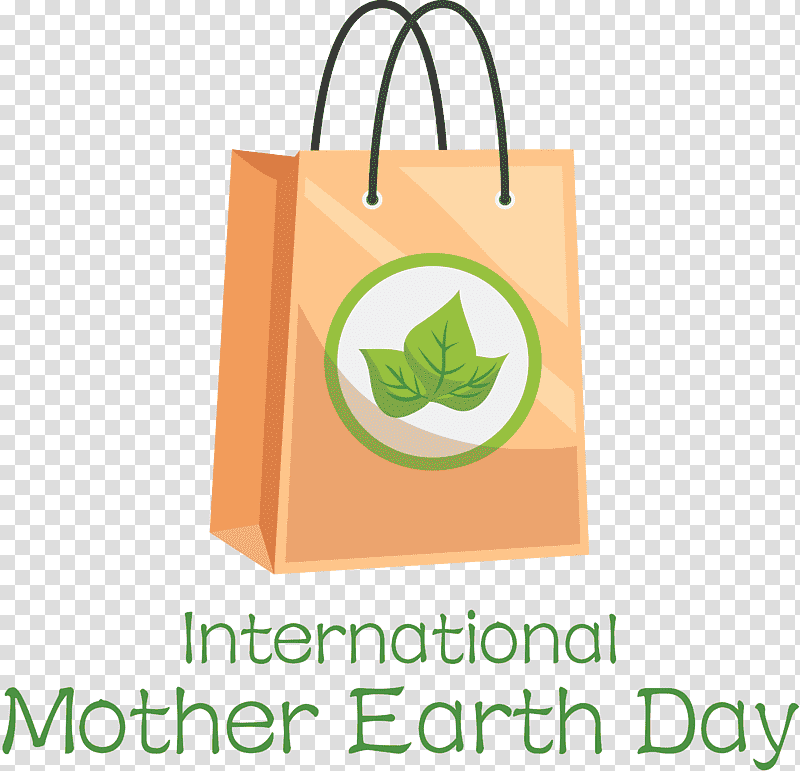 International Mother Earth Day Earth Day, Logo, Shopping Bag, Packaging And Labeling, Green, Meter, Line transparent background PNG clipart
