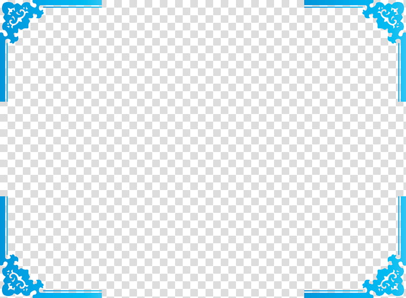 Corner Frame, Blue, Green, Text, Aqua, Line, Azure, Turquoise transparent background PNG clipart