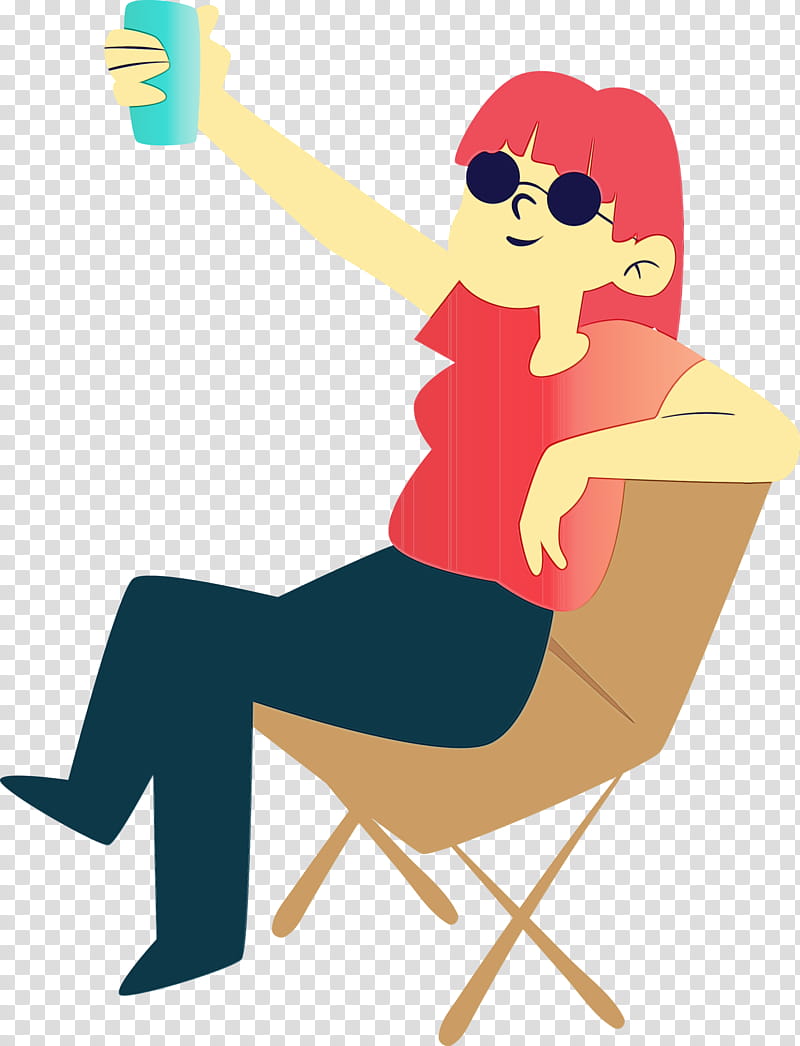 Glasses, Watercolor, Paint, Wet Ink, Character, Sitting, Line, Behavior transparent background PNG clipart