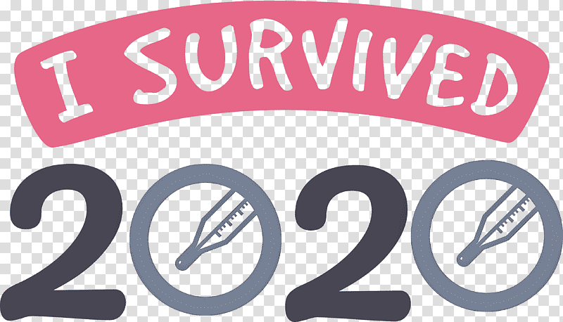 I Survived I Survived 2020 Year, Logo, Number, Line, Meter, Signage, Geometry transparent background PNG clipart