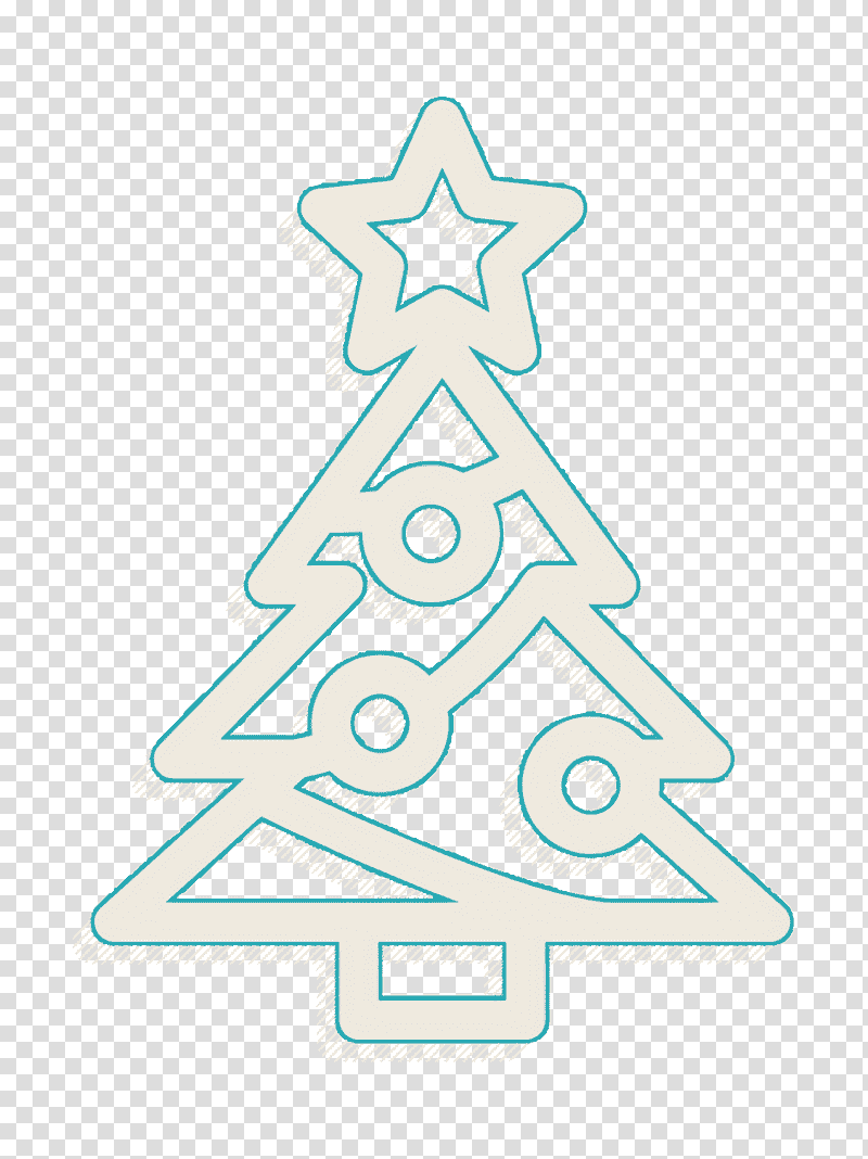 Christmas tree icon Holiday icon, Christmas Day, Sticker, Decoration, Window, New Year transparent background PNG clipart