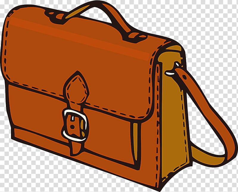Schoolbag School Supplies, Orange, Luggage And Bags, Business Bag transparent background PNG clipart