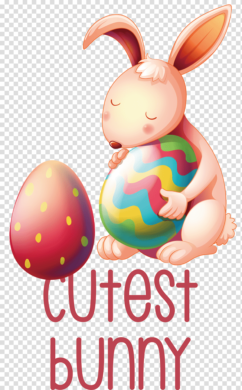 Cutest Bunny Bunny Easter Day, Happy Easter, Royaltyfree, Painting transparent background PNG clipart