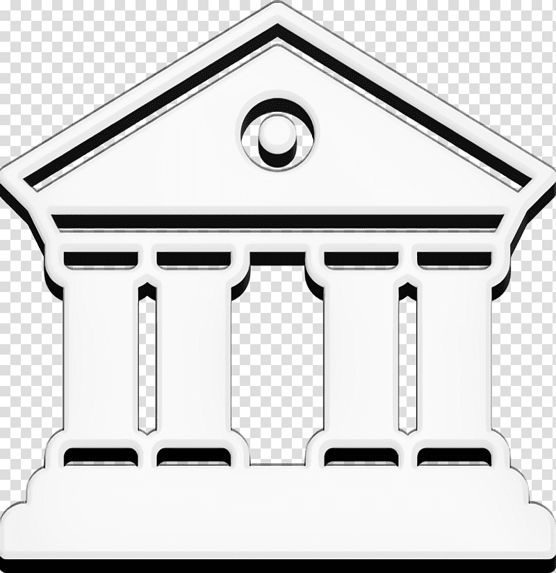 Buildings icon Parliament icon City hall icon, Logo, Symbol, Line, Meter, M Shed, House Of M transparent background PNG clipart