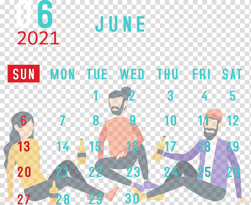 logo clockwork cuckoo friendship flat design, 2021 calendar, June 2021 Printable Calendar, Watercolor, Paint, Wet Ink, transparent background PNG clipart