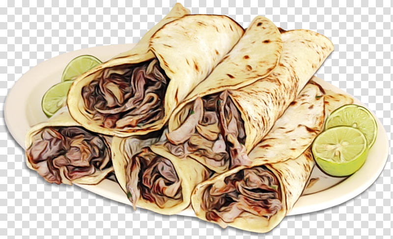 Shawarma, Watercolor, Paint, Wet Ink, Vegetarian Cuisine, Kati Roll, Burrito, Kebab transparent background PNG clipart