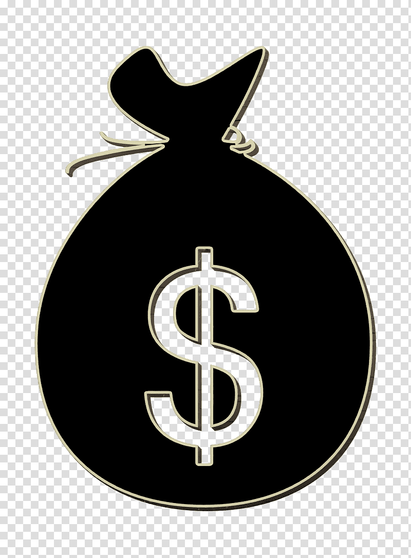 Dollars money bag icon business icon Bag icon, Finances And Trade Icon, Logo, Symbol, Meter transparent background PNG clipart