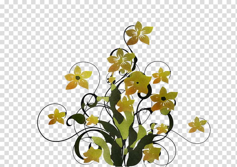 Floral design, Plant Stem, Cut Flowers, Moth Orchids, Yellow, Tree, Petal, Plants transparent background PNG clipart