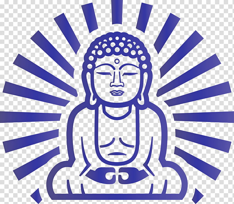 Buddha, Line Art, Head, Logo transparent background PNG clipart