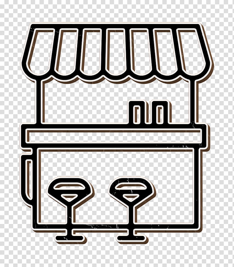 Stand icon Street Food icon Food stand icon, Market Stall transparent background PNG clipart