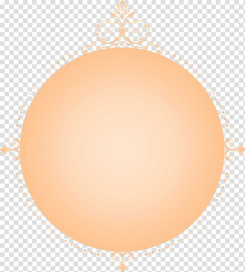 Classic Frame, Orange, Yellow, Peach, Beige, Circle, Balloon, Oval transparent background PNG clipart