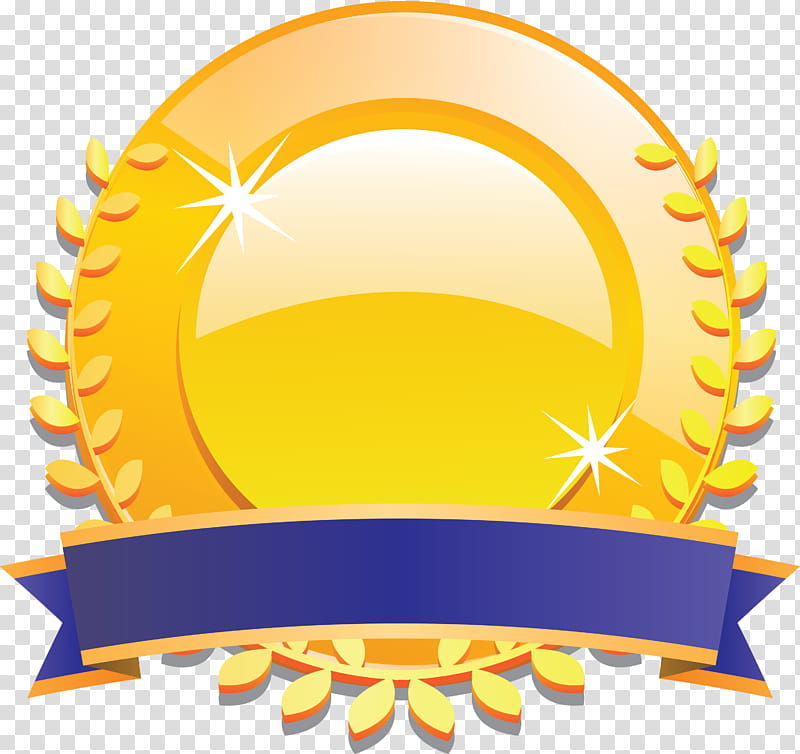 gold badge ribbon badge blank badge, Yellow, Logo, Emblem, Symbol transparent background PNG clipart
