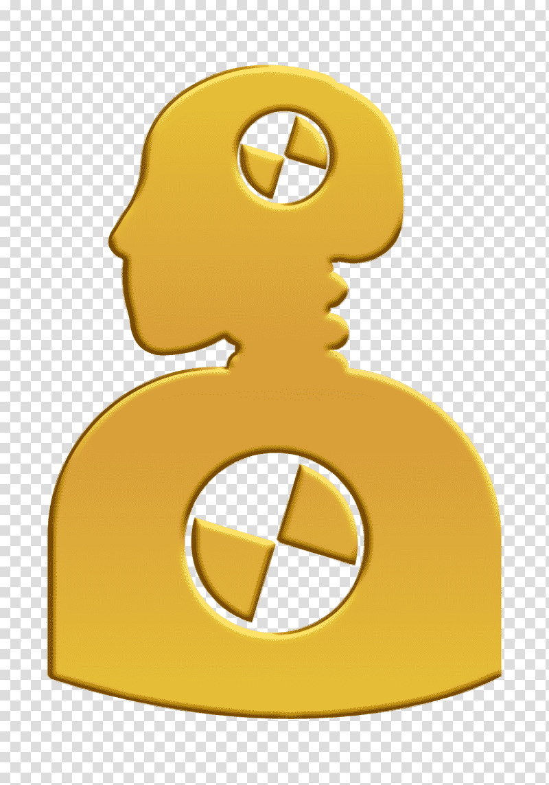 Humans 3 icon Crash testing dummy silhouette icon Test icon, Cartoon, Symbol, Chemical Symbol, Line, Meter, Yellow transparent background PNG clipart