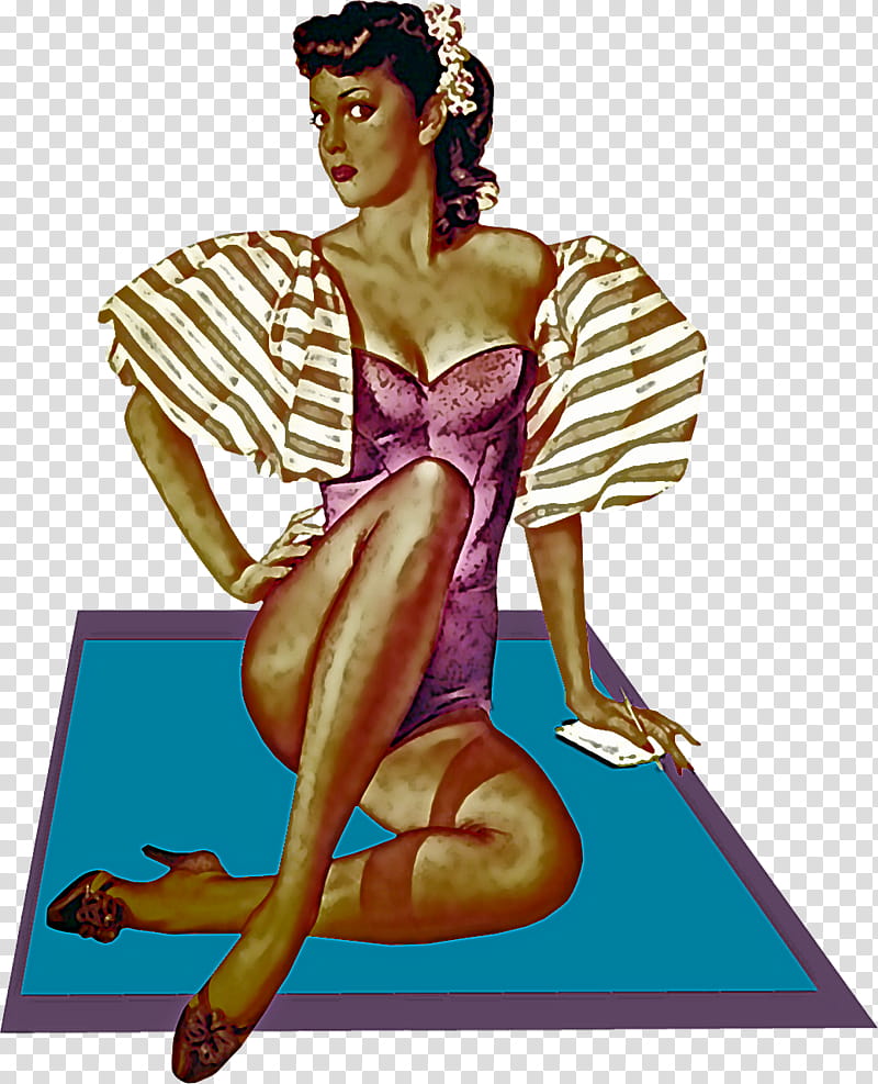pin-up girl fairy, Pinup Girl, Cartoon transparent background PNG clipart