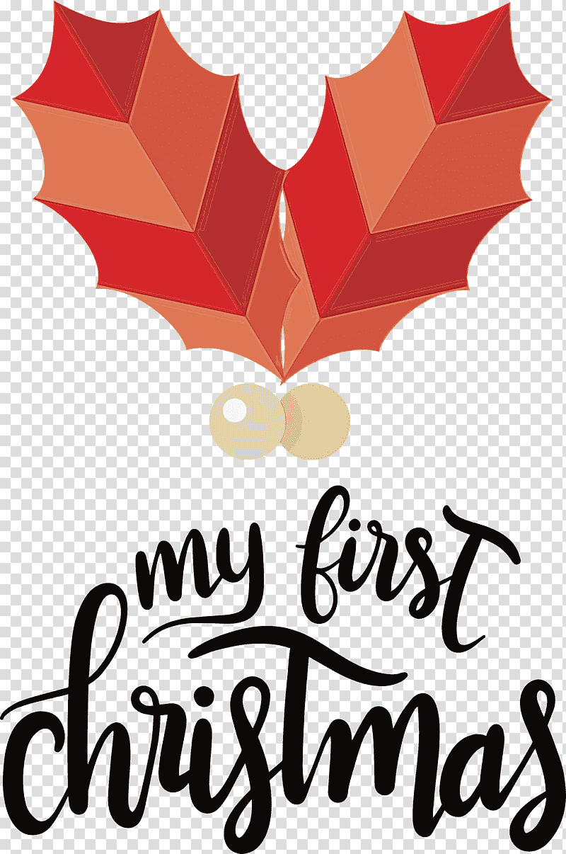 heart logo pixlr, My First Christmas, Watercolor, Paint, Wet Ink transparent background PNG clipart