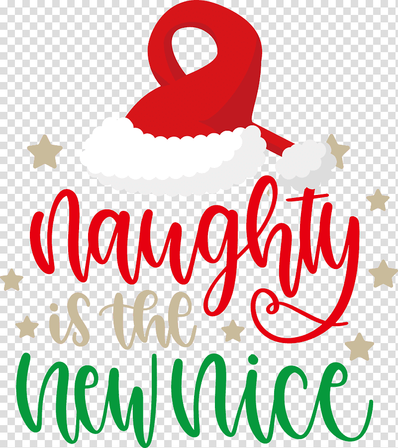 Naughty Is The New Nice Naughty Christmas, Christmas , Christmas Decoration, Logo, Christmas Day, Character, Meter transparent background PNG clipart
