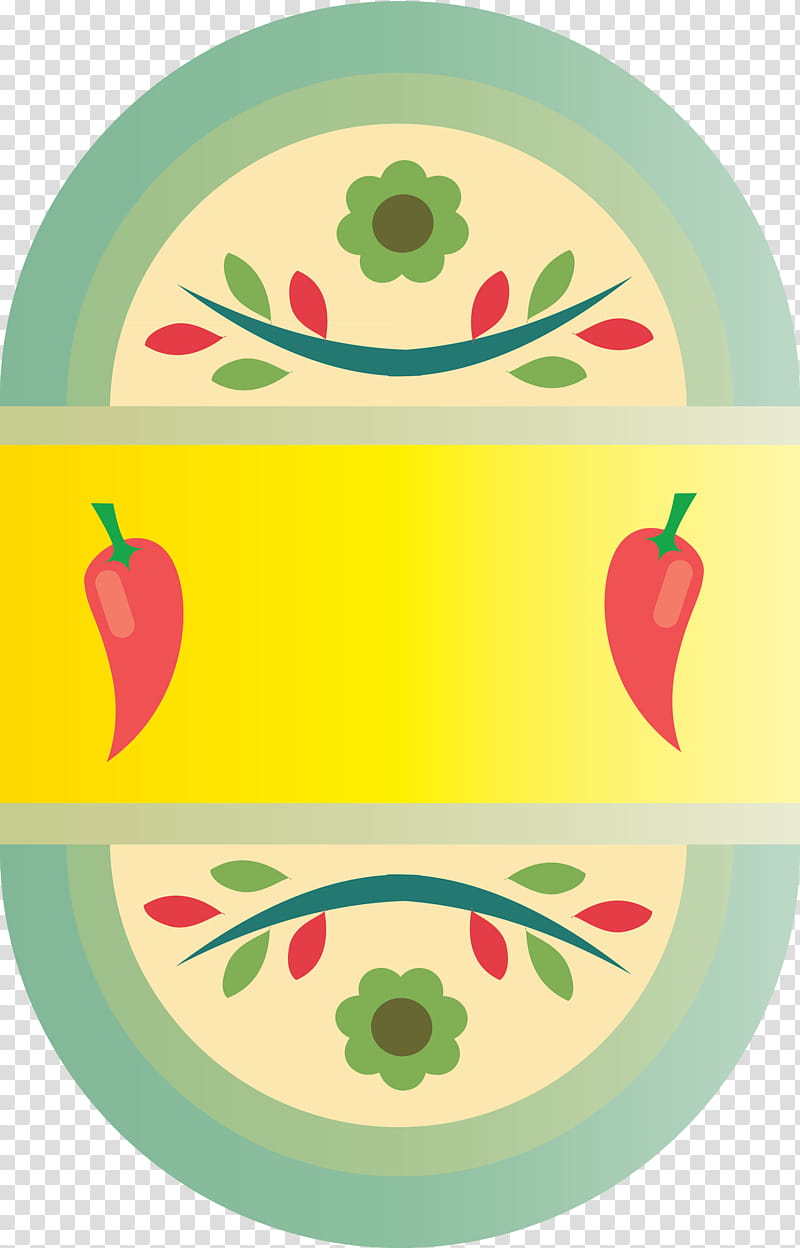 Mexican label Fiesta Label, Circle, Green, Area, Meter, Fruit, Mathematics, Analytic Trigonometry And Conic Sections transparent background PNG clipart