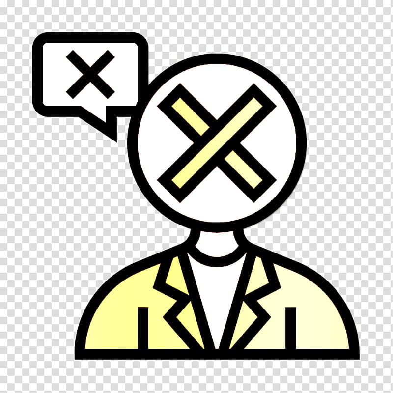 No icon Gossip icon Concentration icon, Logo, Line Art, Computer, Idea transparent background PNG clipart