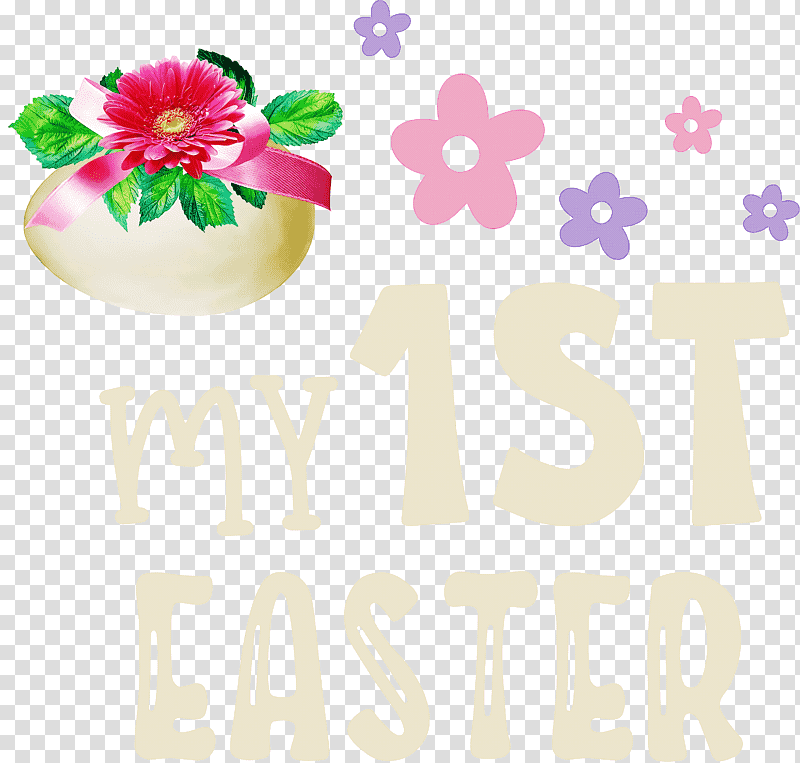 My 1st Easter Happy Easter, Text, Egg, Petal, Easter Egg, Computer Monitor, Dice transparent background PNG clipart