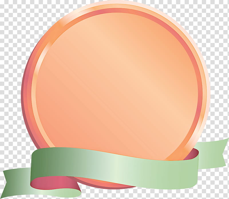 Emblem Ribbon, Pink, Orange, Peach, Tableware transparent background PNG clipart