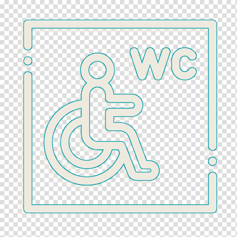 Disabled People icon Disabled icon Wc icon, Logo, Signage, Number, Line, Meter, Mathematics transparent background PNG clipart