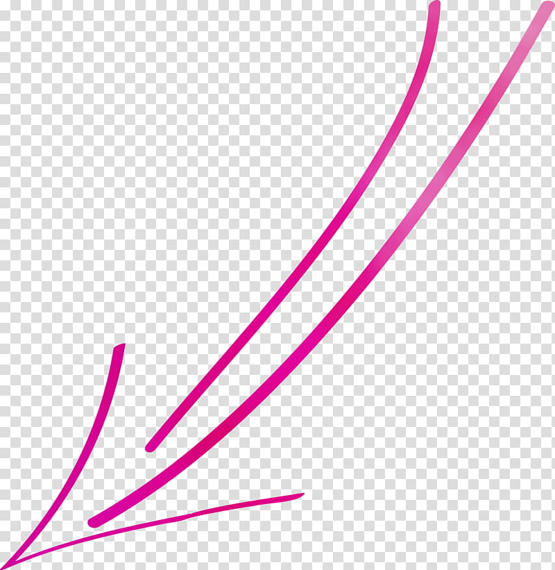 pink line violet magenta, Hand Drawn Arrow, Watercolor, Paint, Wet Ink transparent background PNG clipart