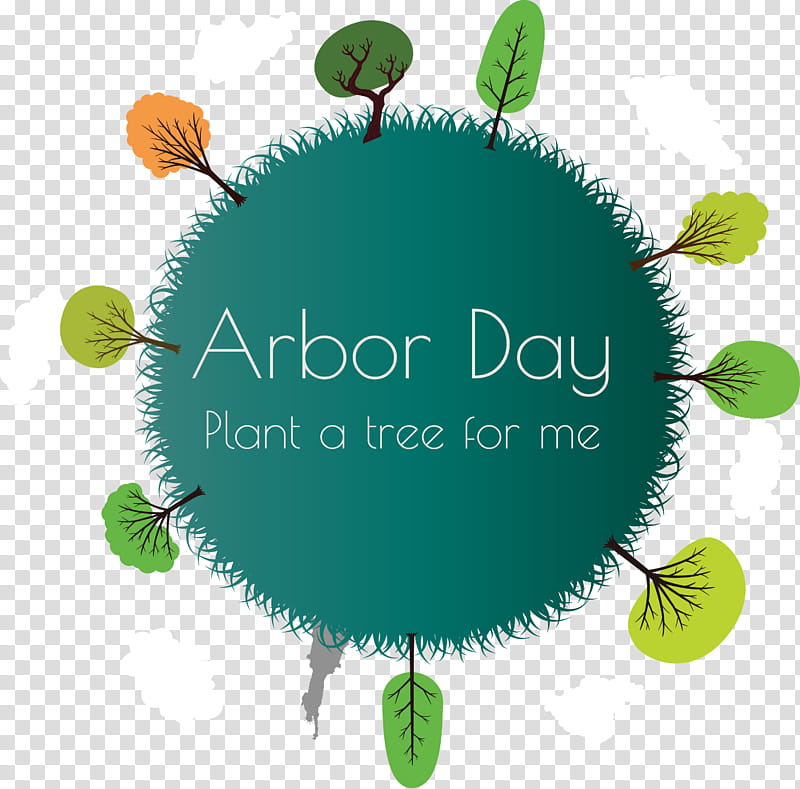 Arbor Day Green Earth Earth Day, Leaf, Grass, Plant, Logo, Circle transparent background PNG clipart