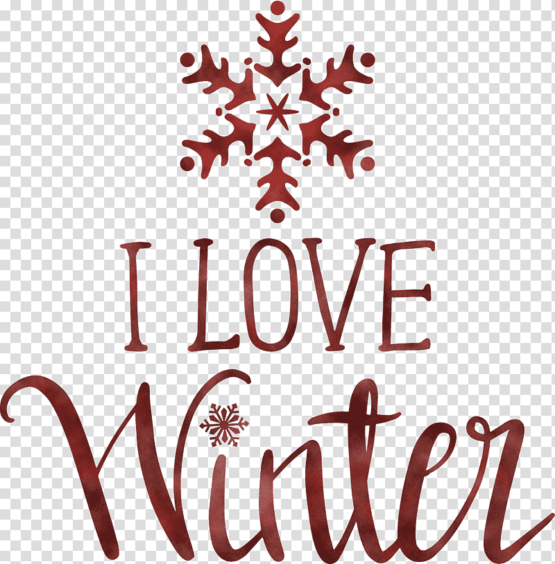 I Love Winter Winter, Winter
, Christmas Day, Christmas Tree, Christmas Ornament, Holiday Ornament, Logo transparent background PNG clipart