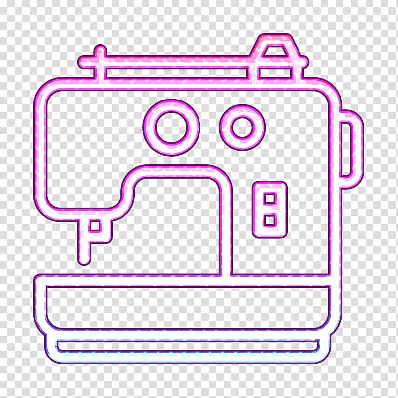 Sew icon Household appliances icon Sewing machine icon, Car, Line, Meter, Mathematics, Geometry transparent background PNG clipart