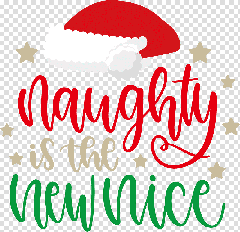 Naughty Is The New Nice Naughty Christmas, Christmas , Christmas Day, Christmas Decoration, Logo, Character, Line transparent background PNG clipart