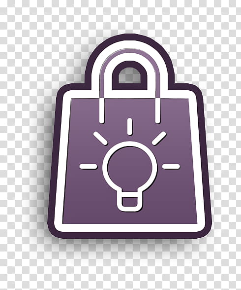 Creative icon Business and finance icon Bag icon, Lock, Padlock, Purple, Security, Circle, Symbol, Logo transparent background PNG clipart