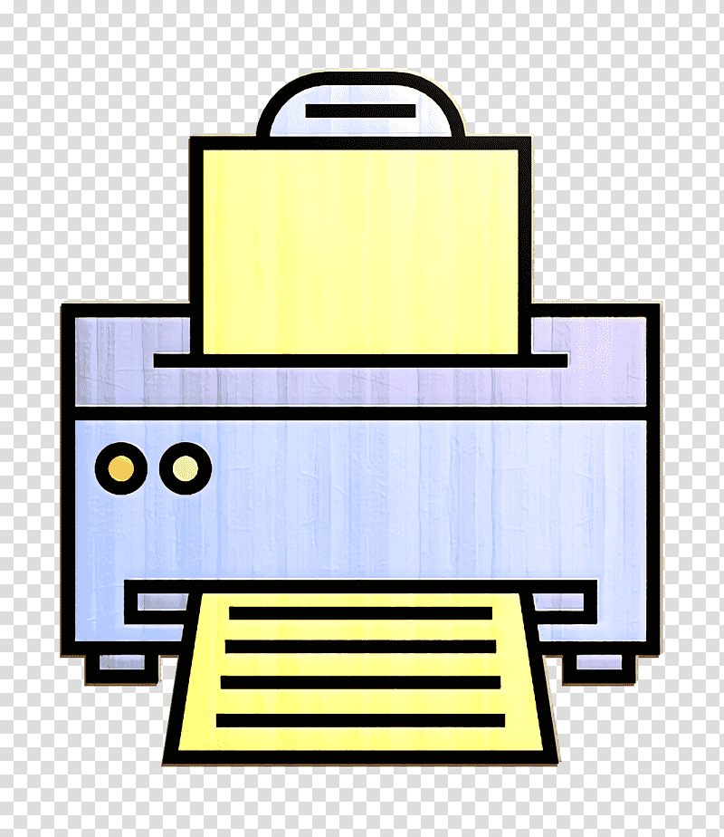 technology icon Printer icon Print icon, copier, Drawing, Poster, Cartoon, Xerox transparent background PNG clipart