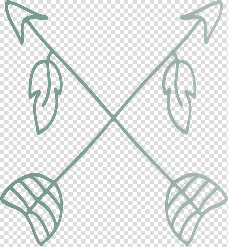 Boho Arrow, Line, Line Art transparent background PNG clipart