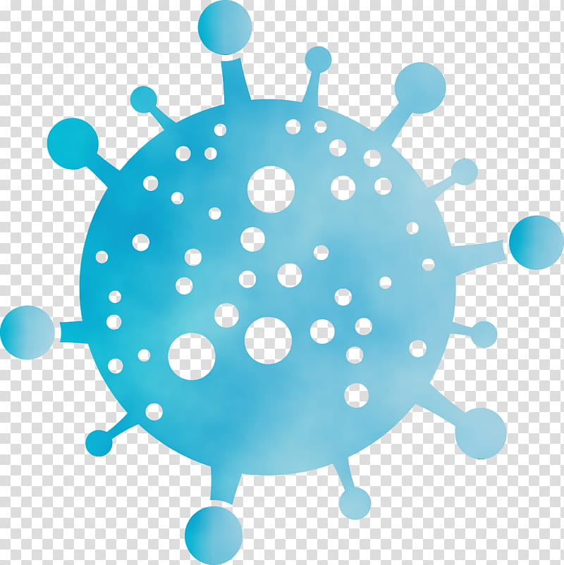 turquoise aqua circle, Bacteria, Germs, Virus, Watercolor, Paint, Wet Ink transparent background PNG clipart