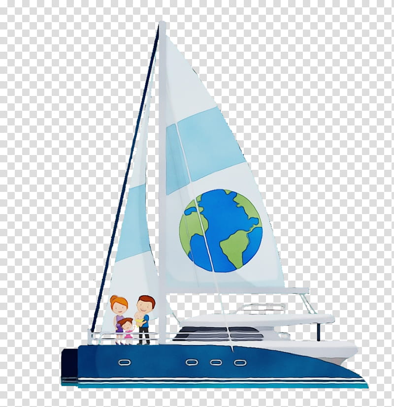 sail sailboat sailing boat sailing, Watercolor, Paint, Wet Ink, Vehicle, Watercraft, Recreation, Yacht transparent background PNG clipart