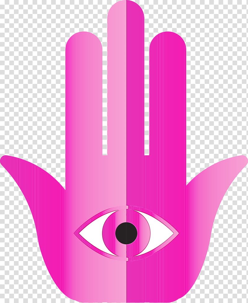 pink magenta, Hamsa Hand, Ramadan, Arabic Culture, Watercolor, Paint, Wet Ink transparent background PNG clipart