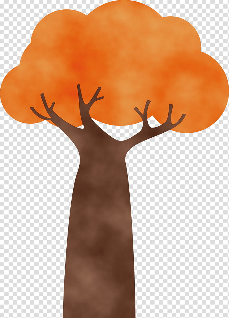 orange s.a., Abstract Tree, Cartoon Tree, Watercolor, Paint, Wet Ink, Orange Sa transparent background PNG clipart