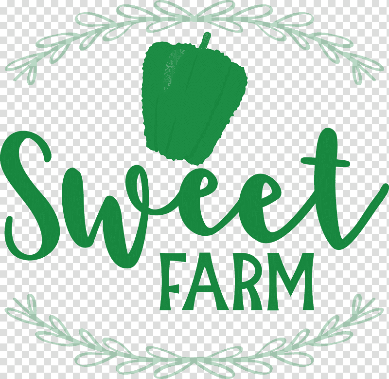 Sweet Farm, Leaf, Flower, Logo, Green, Tree, Meter transparent background PNG clipart