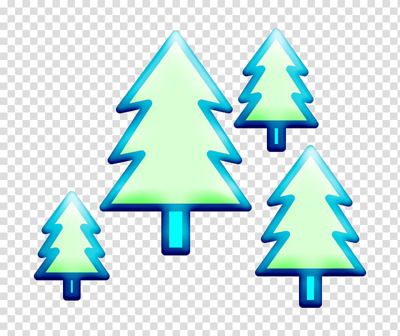 Forest icon Hunting icon, Christmas Tree, Line, Electric Blue, Christmas Decoration, Pine Family, Conifer, Interior Design transparent background PNG clipart